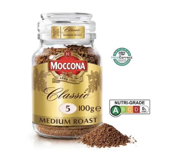 Moccona - Classic Medium Roasted 100g (Carton of 6)