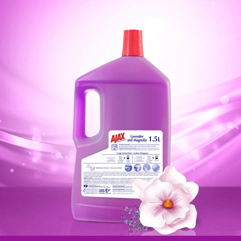 Ajax Aroma Lavender & Magnolia 2.5L (Carton of 4) photo 2