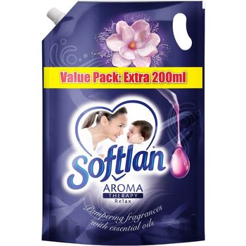 Softlan Aroma Therapy Relax Refill Fabric Softener 1.5L (Carton of 8)