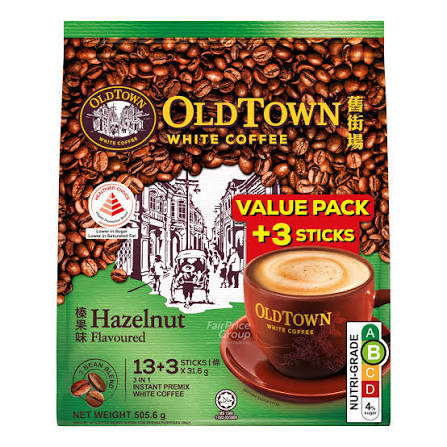 OldTown 3 in 1 White Coffee Hazelnut (35gx13+3s) (Carton of 20)