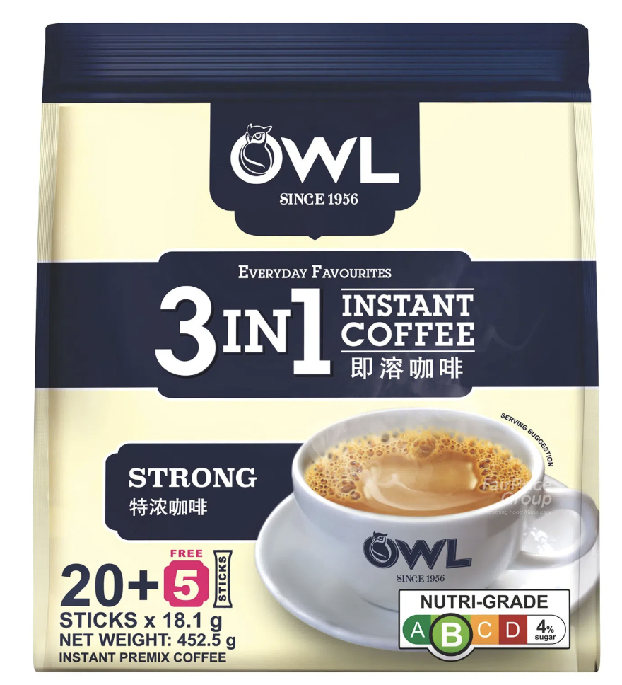 OWL 3 in 1 - CoffeeMix Strong (18.1gx20+5s) (Carton of 20)