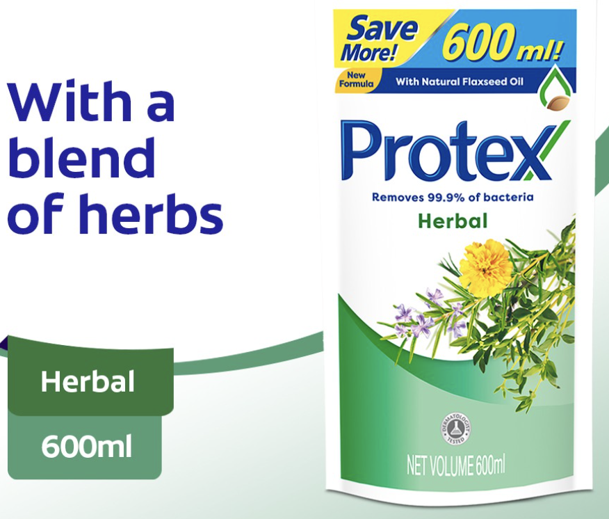 Protex Shower Gel Herbal Refill 600ml
