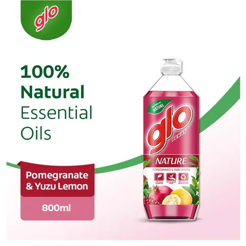 Glo Nature Pomegranate & Yuzu Lemon Dishwashing Liquid 800ml