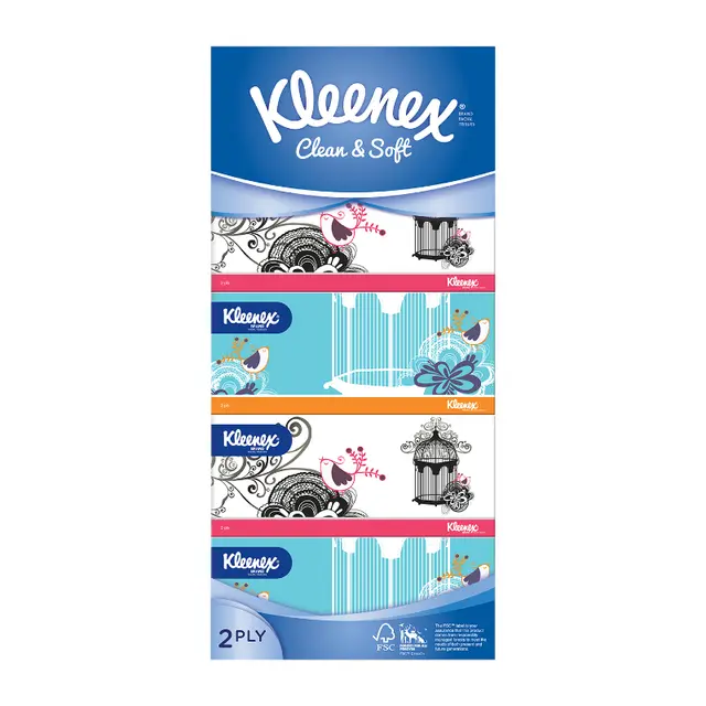 Kleenex 2 Ply Facial Tissue 150's - Classic (Carton of 10)