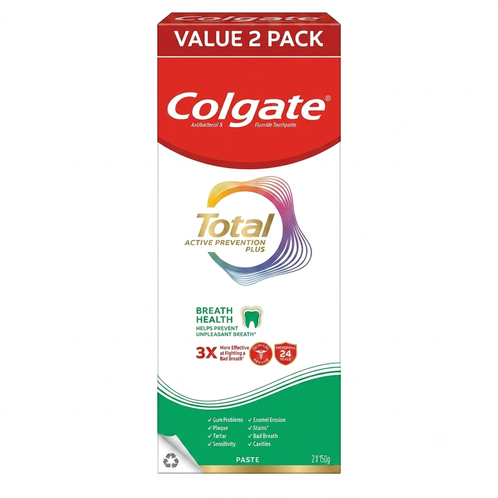 Colgate Total Breath Health Toothpaste 2x150g (Carton of 36)