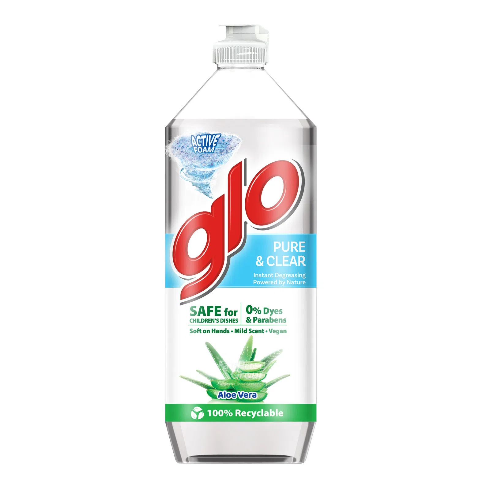 Glo Pure & Clear Aloe Vera Dishwashing Liquid 800ml photo 2