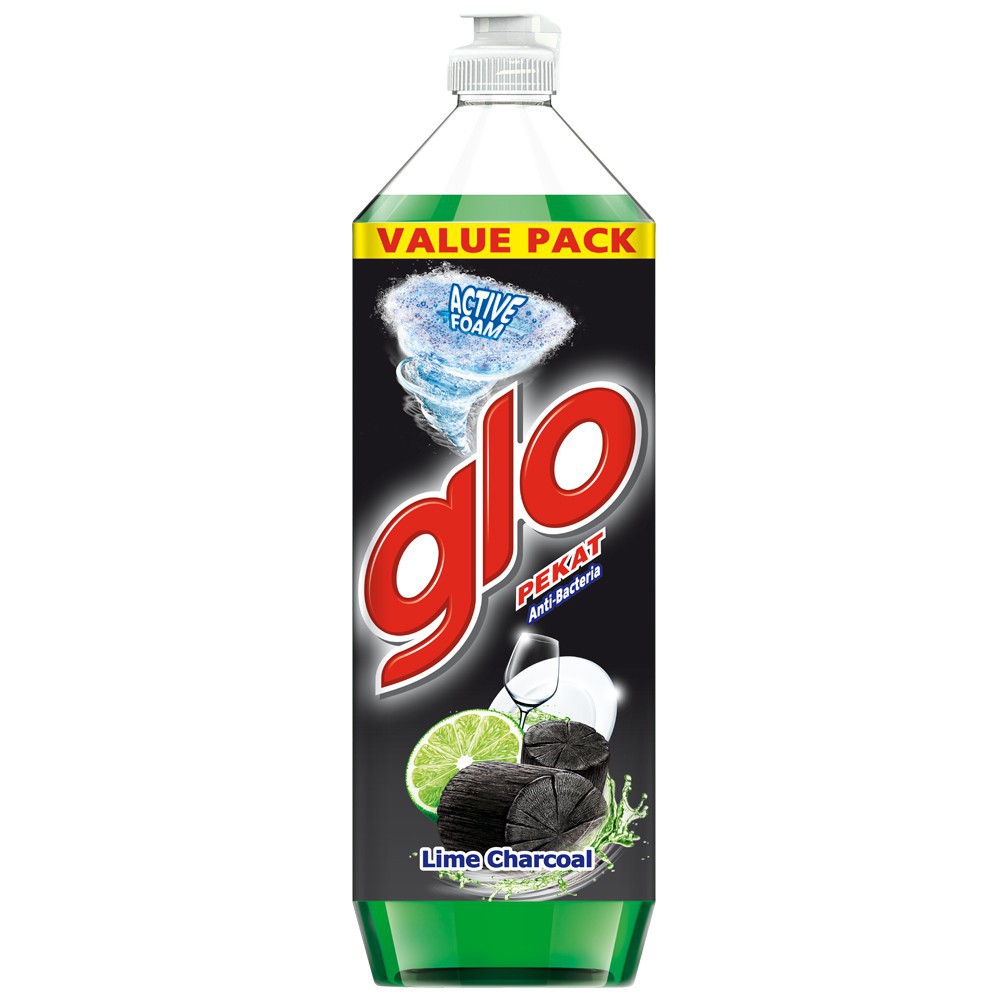 Glo Lime Charcoal Dishwashing Liquid 1.2L