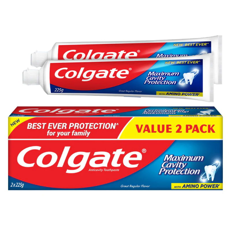 Colgate Great Regular Flavor Toothpaste 2x225g (Carton of 24)
