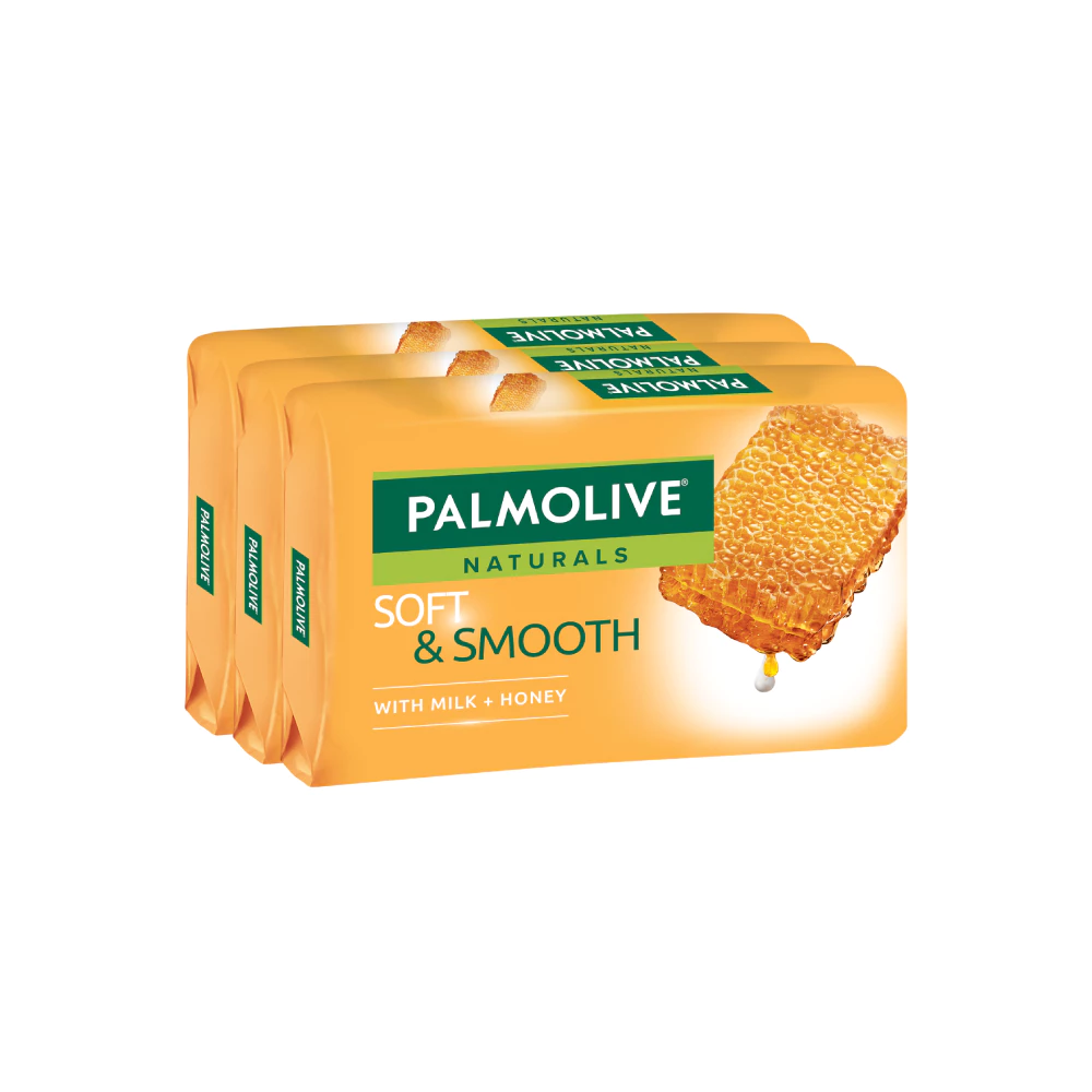 Palmolive Bar Soap Soft & Smooth Milk Honey 3x80g