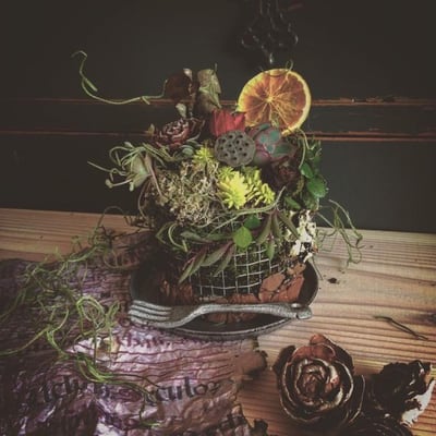 お花や多肉植物でケーキを作ろう！