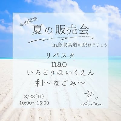 夏の販売会