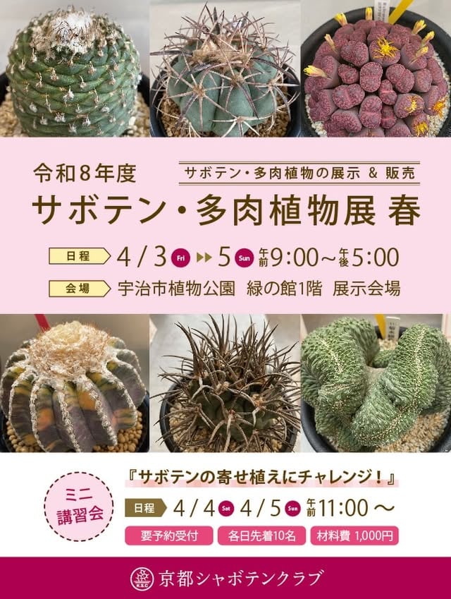 サボテン・多肉植物展 春