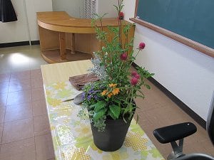 ９月の寄せ植え教室