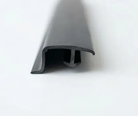 Black PVC Rubber T-Shape Extrusion Sealing Strip |  Cross Section Profile View | Door & Window Seal Gasket | ASMCO
