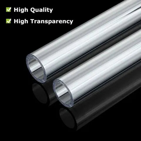 Rigid crystal PVC pipe clear plastic tubing ASMCO