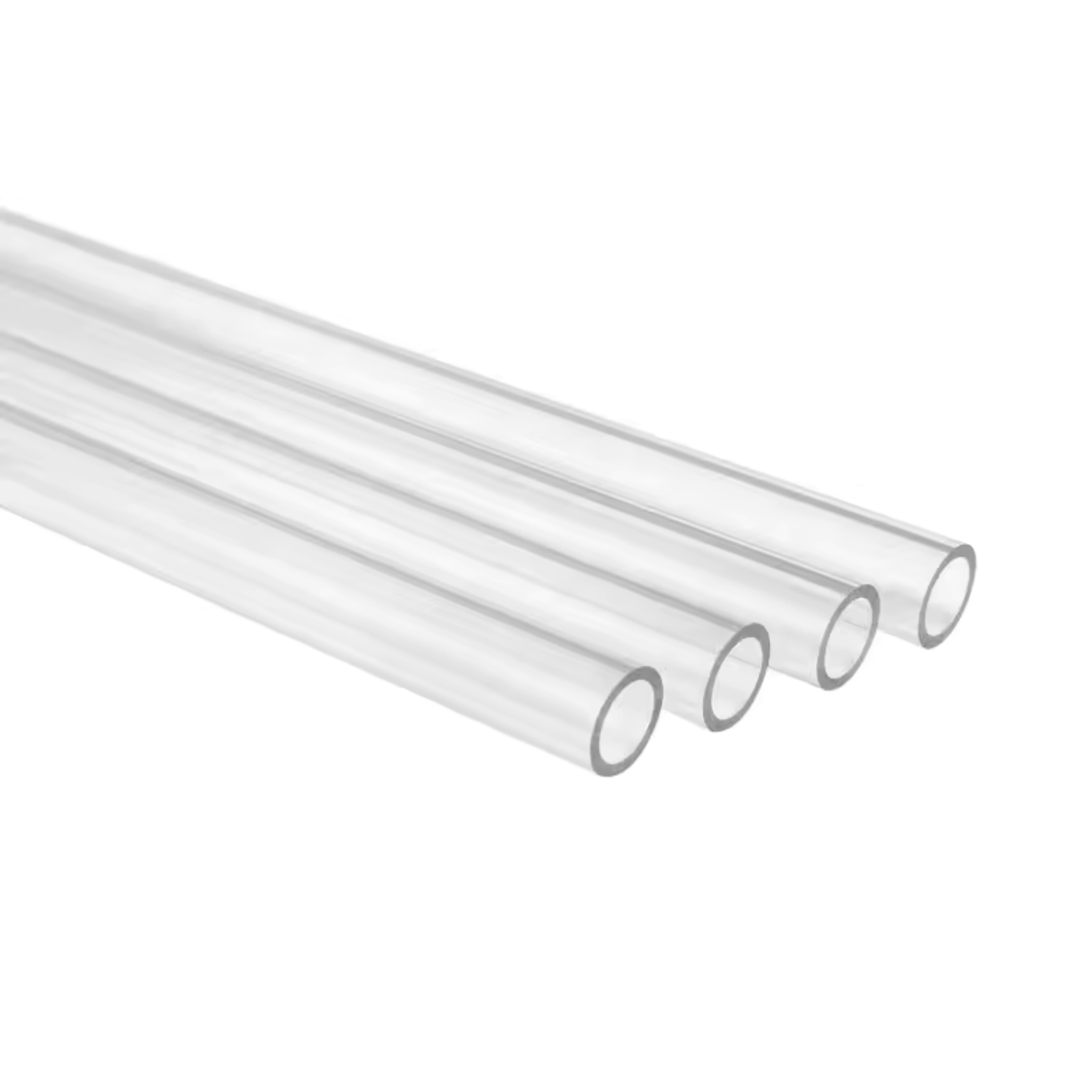 Crystal clear PVC pipe section transparent rigid tubing ASMCO
