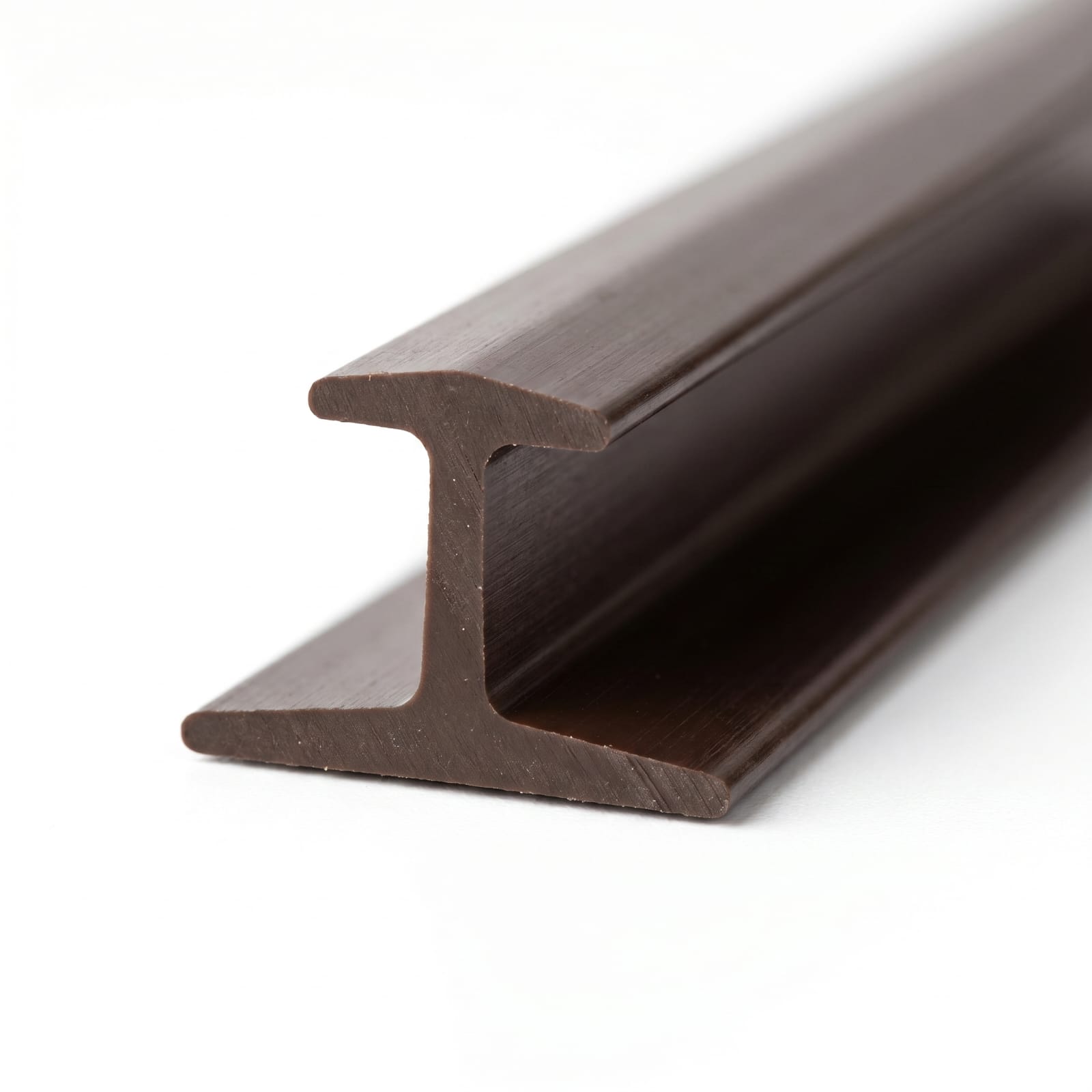 Extruded ABS T Shape Plastic Profile with Smooth Surface Finish by ASMCO