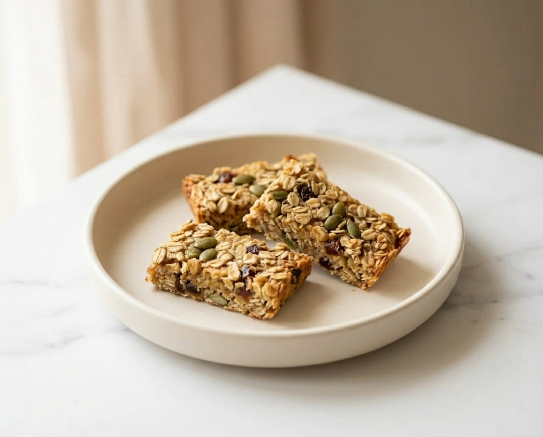 Apple & Pumpkin Seed Oat Bars