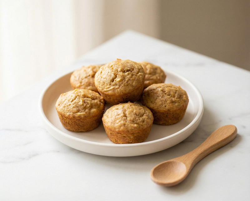 No-Sugar Apple & Cinnamon Muffins