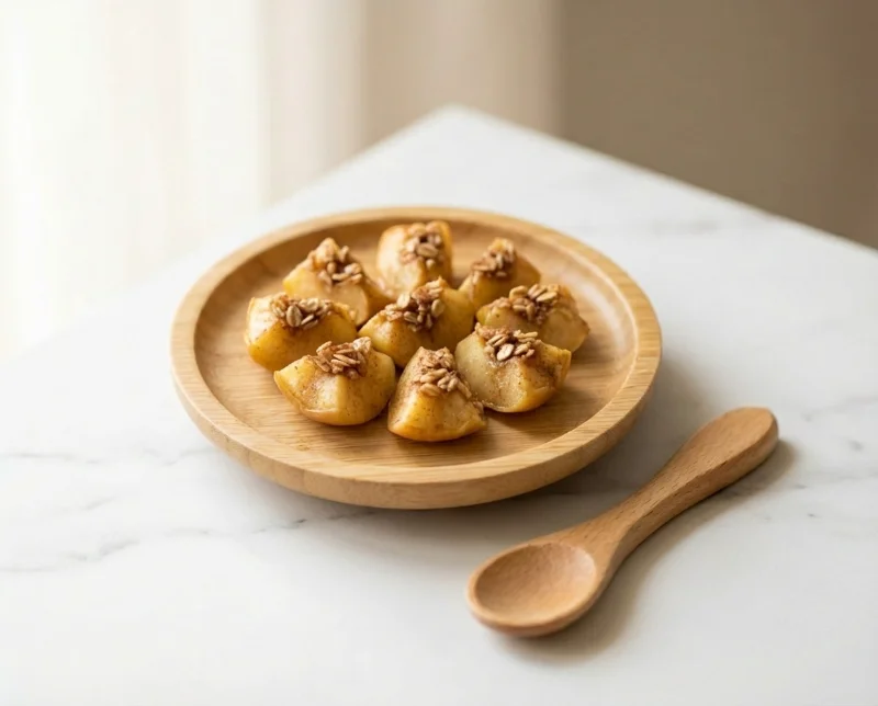 Soft-Baked Apple with Cinnamon & Oats