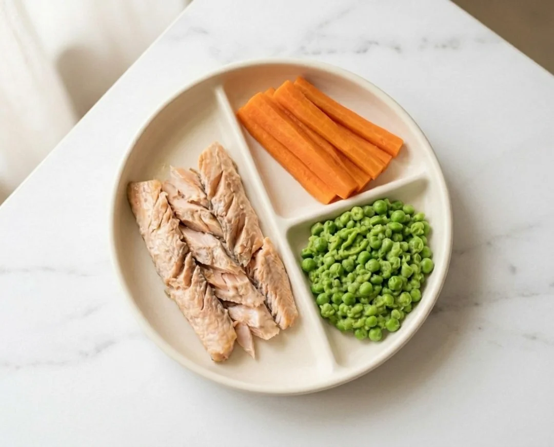 Baked Trout with Steamed Vegetables
