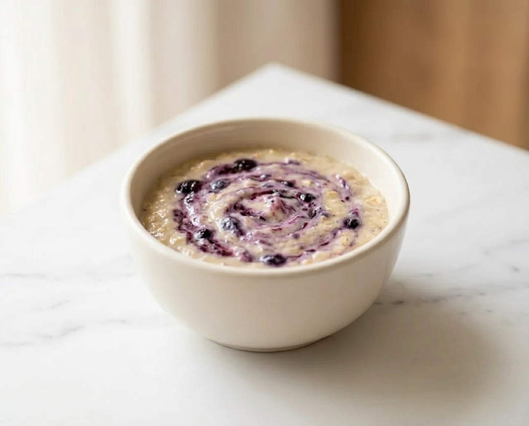 Creamy Banana and Oat Smoothie Bowl