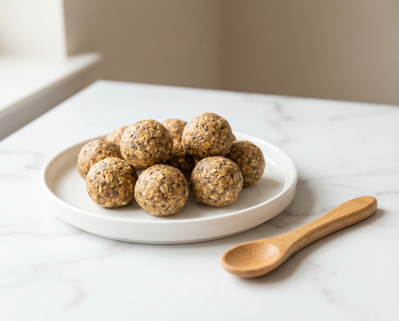 Soft Banana & Peanut Butter Energy Balls