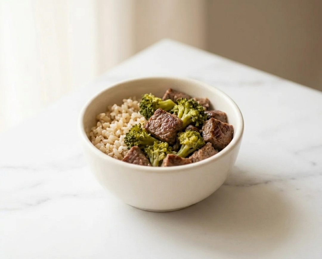 Tender Beef and Broccoli Rice Bowl