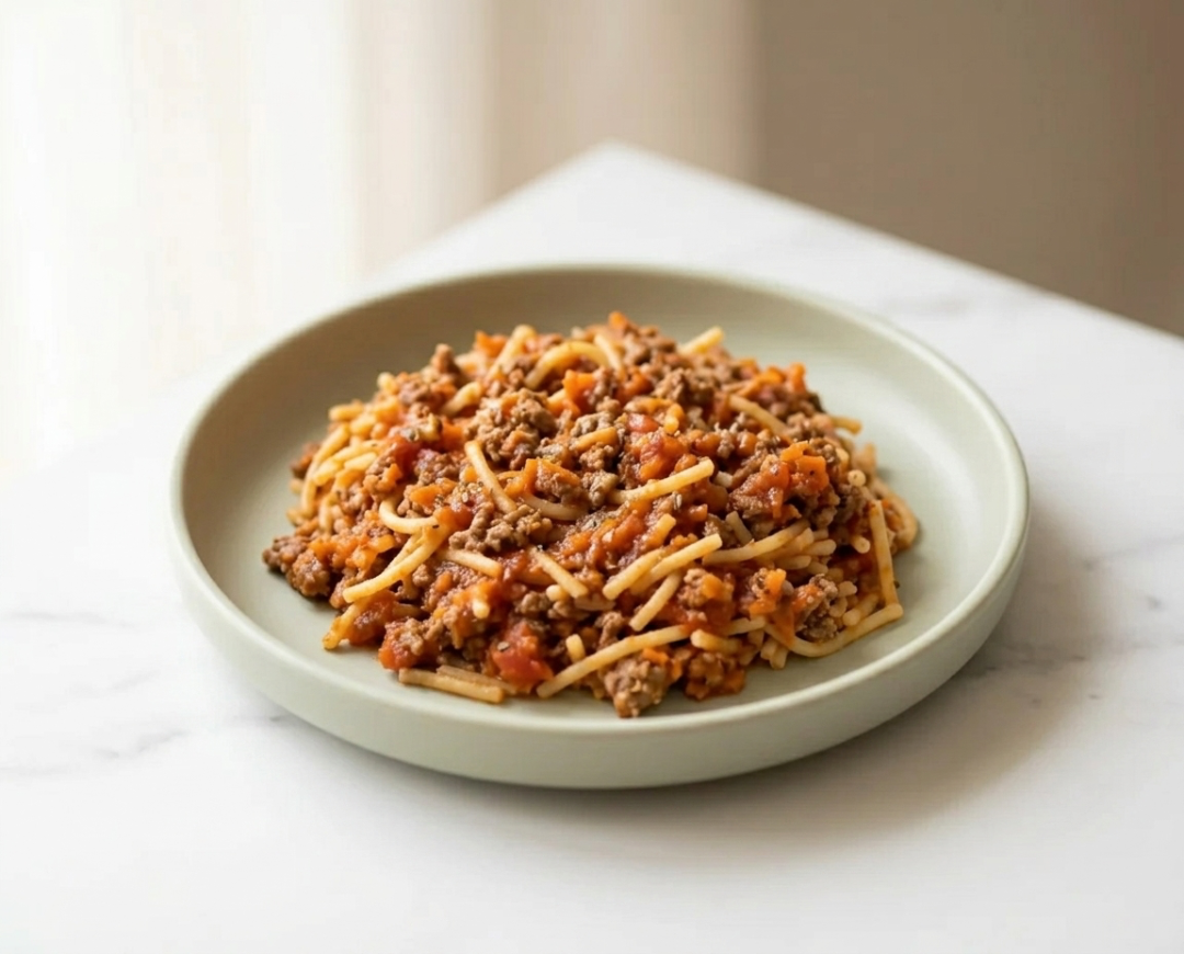 Beef and Carrot Bolognese Pasta