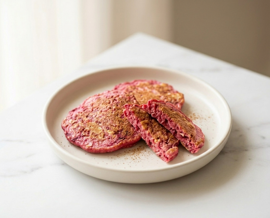 Beetroot & Oat Pancakes