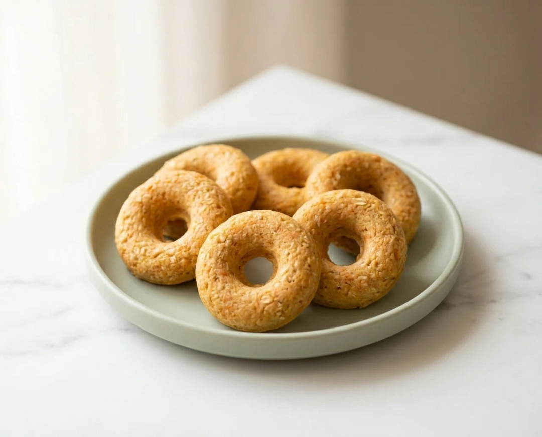Carrot and Oat Baby Donuts
