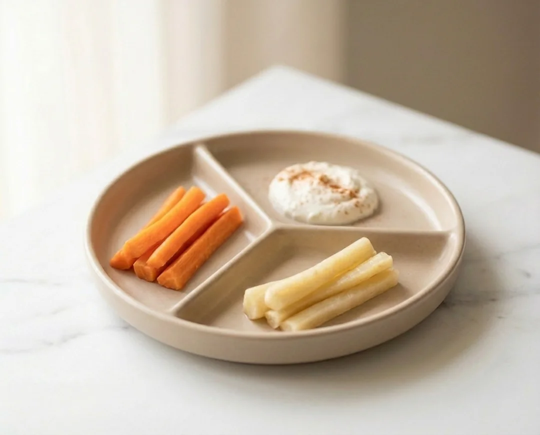 Carrot & Parsnip Sticks with Cream Cheese Dip