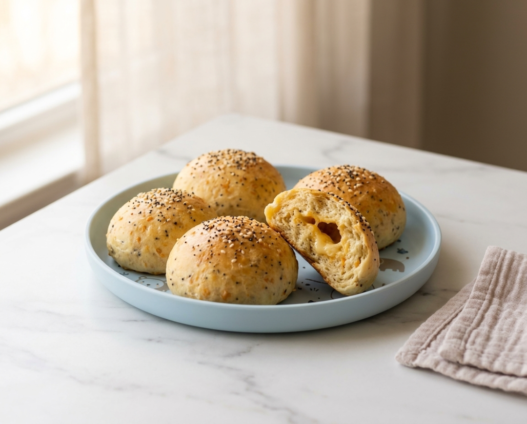 Soft Cheesy Bread Buns