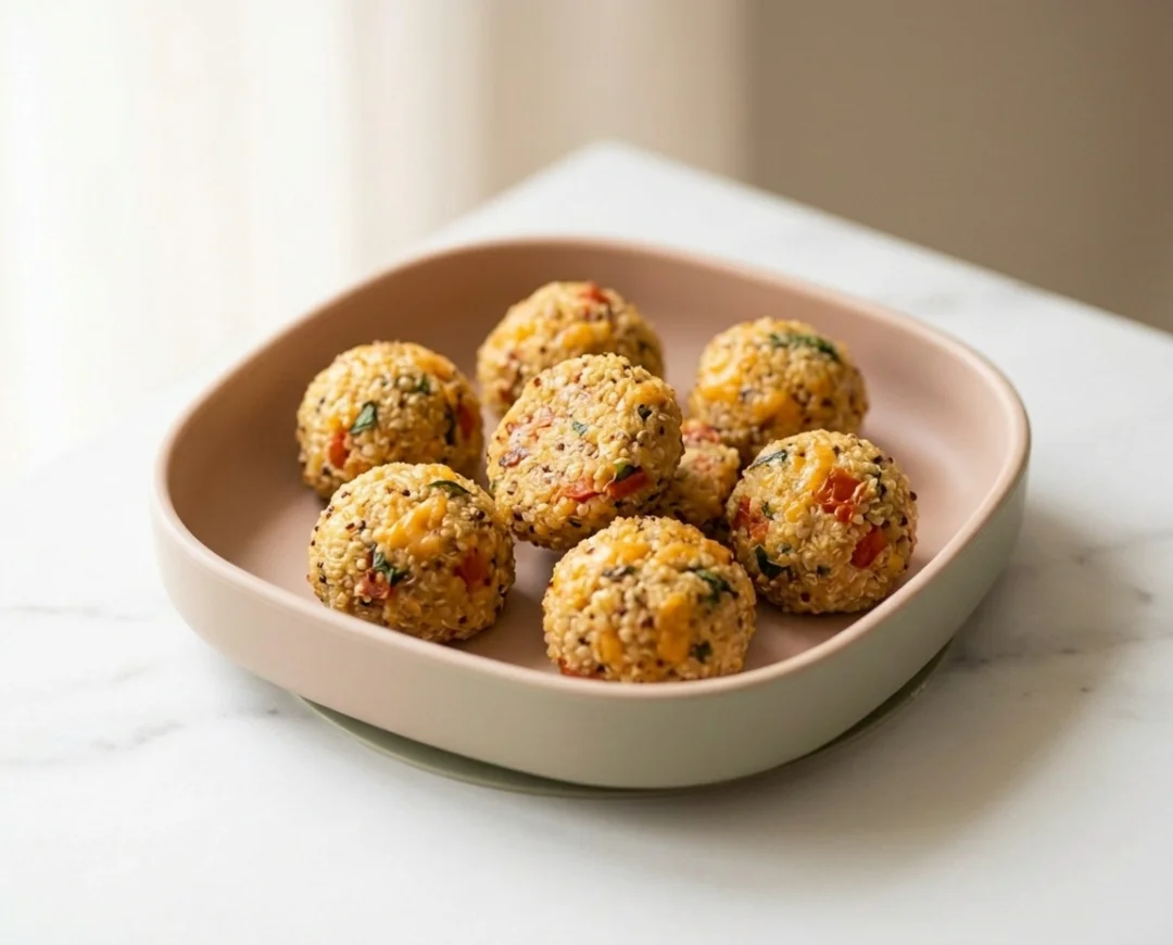 Cheese & Tomato Quinoa Balls