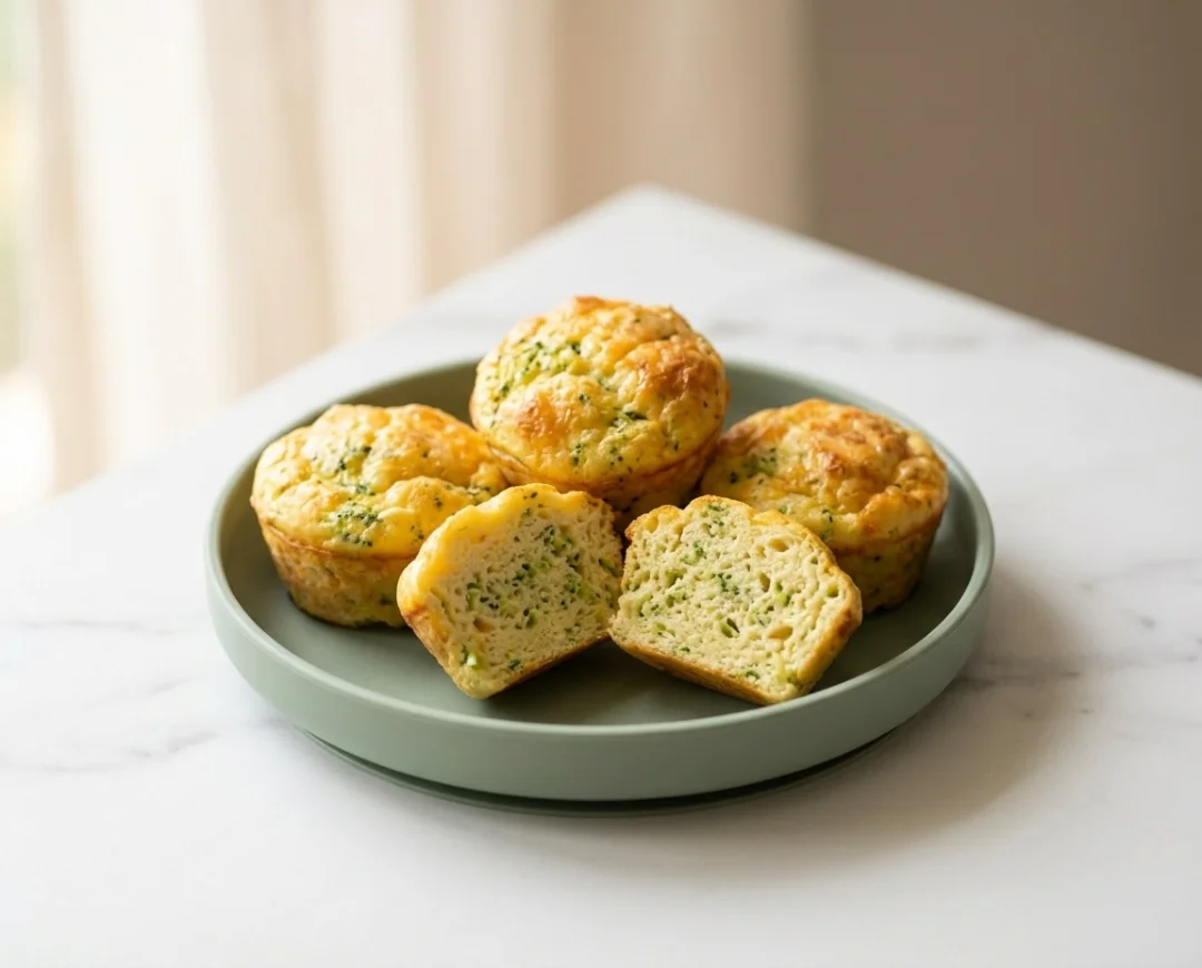 Cheesy Broccoli Egg Muffins