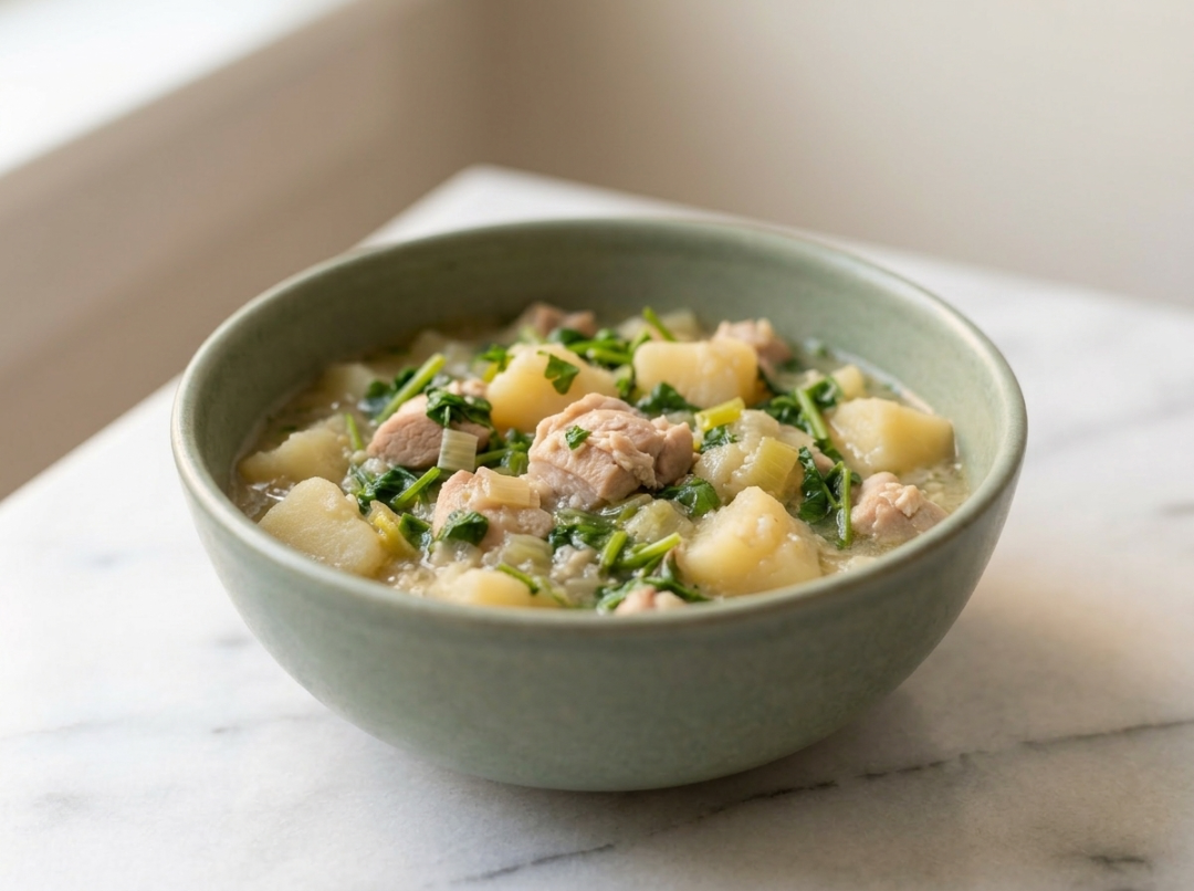 Chicken, Potato & Watercress Warm Pot