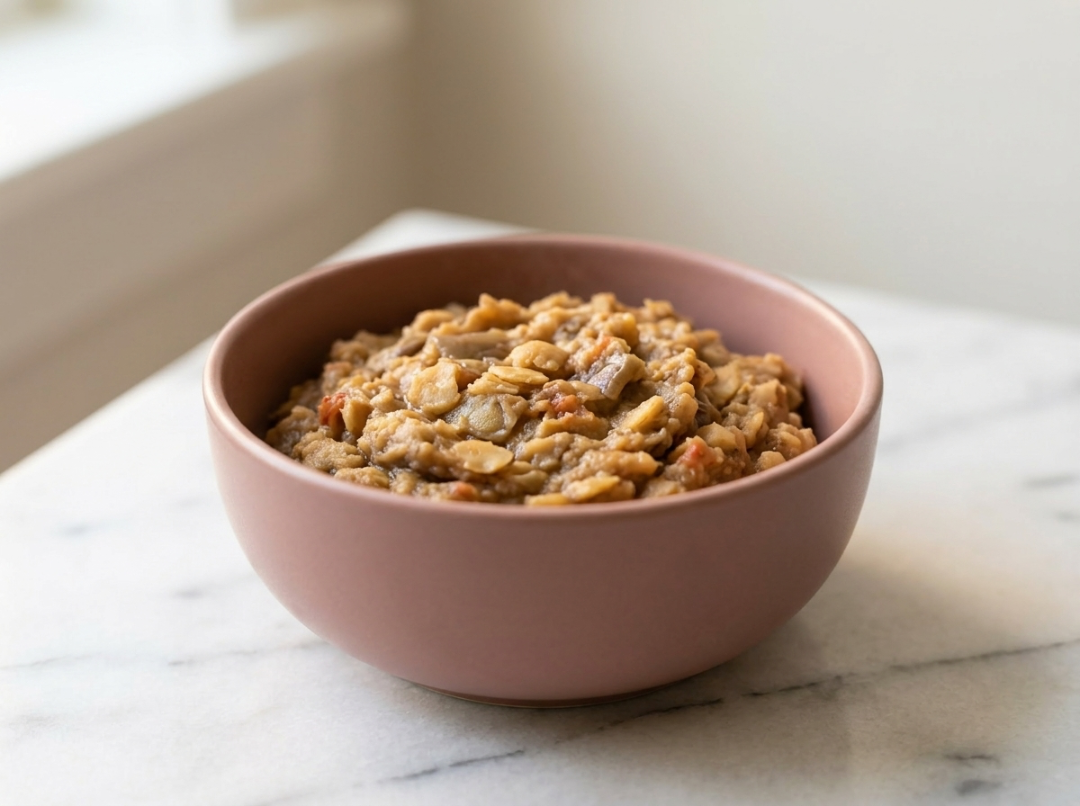  Warm Eggplant & Chickpea Mash for Baby