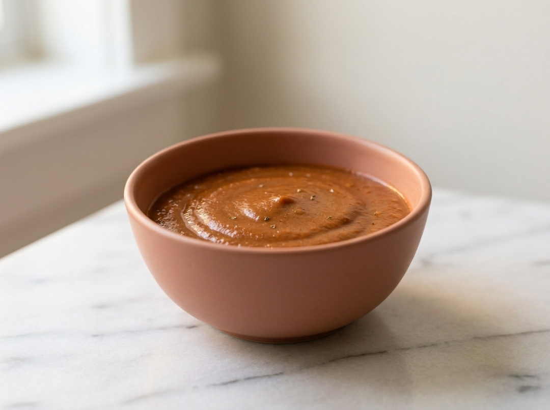 Savory Lamb and Sweet Red Pepper Puree