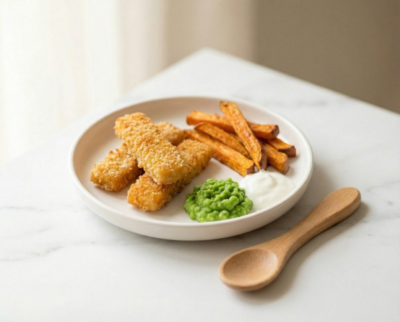 Homemade Fish Fingers & Sweet Potato Fries
