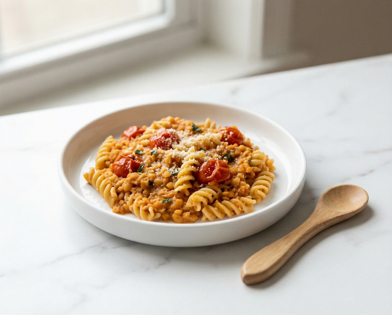 Lentil & Roasted Tomato Pasta