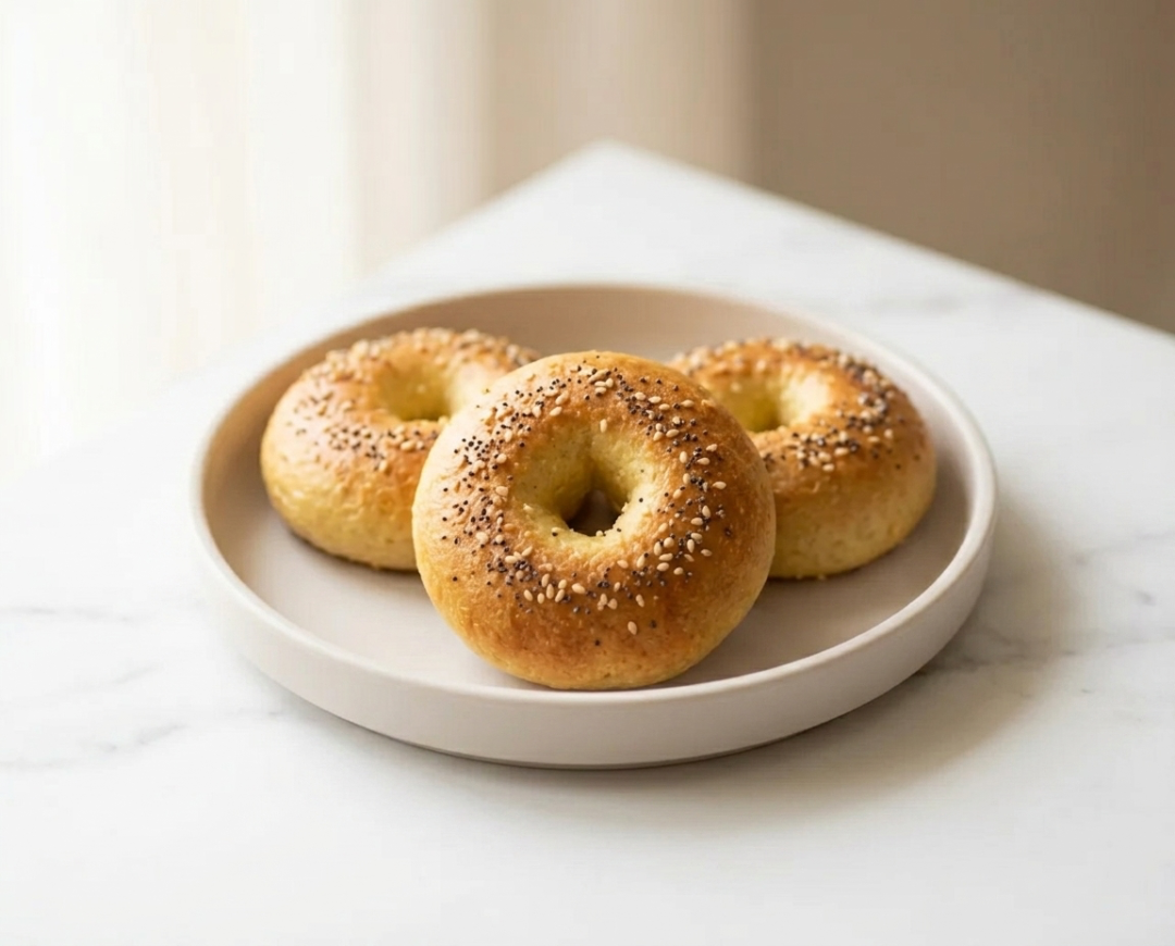 Soft Millet and Cottage Cheese Bagels