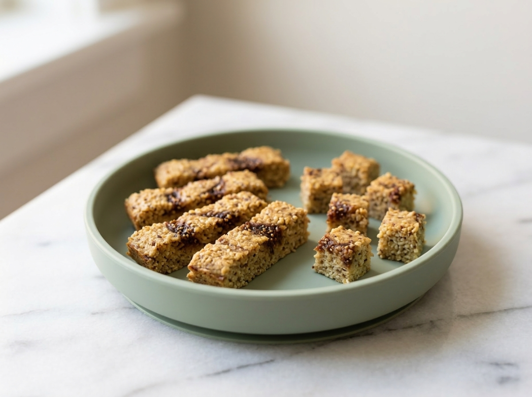 Soft Millet, Fig & Flaxseed Breakfast Bars