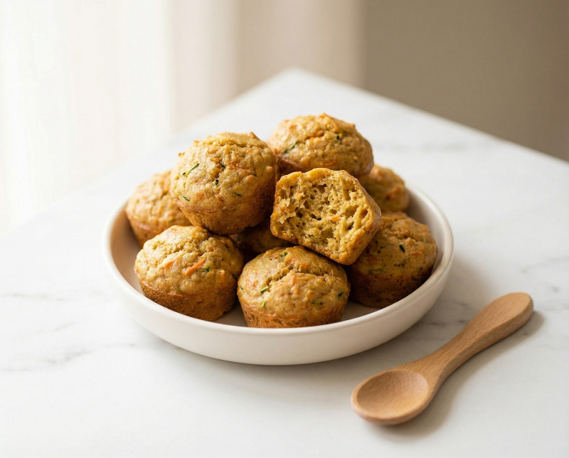 Mini Carrot & Courgette Muffins