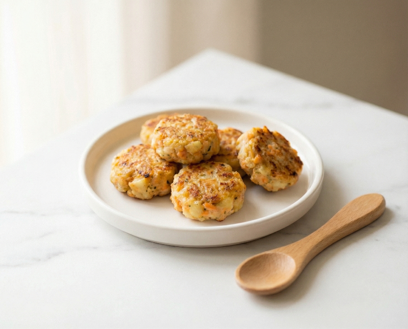 Soft Mini Salmon Patties