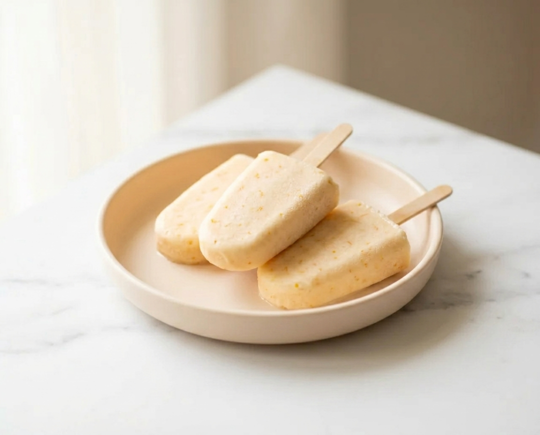 Creamy Orange Yogurt Pops