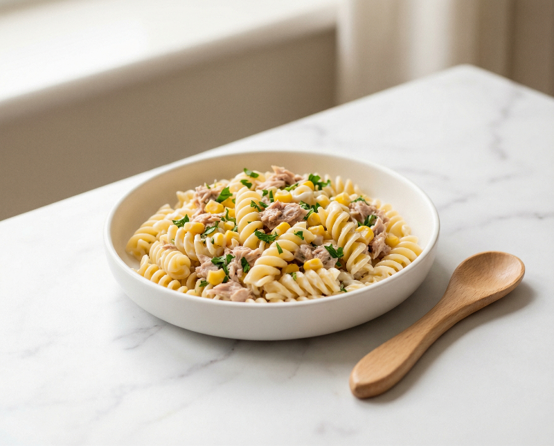 Creamy Tuna & Sweetcorn Pasta Salad
