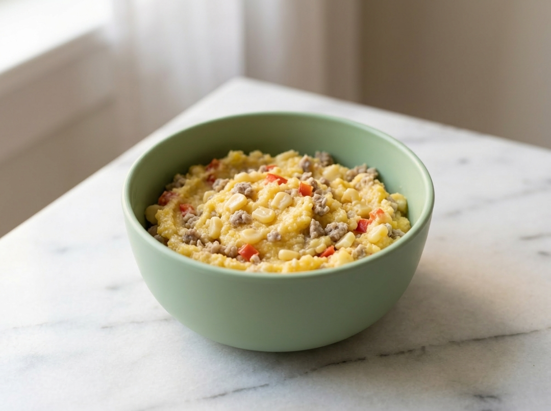 Polenta Bowl with Turkey & Sweetcorn