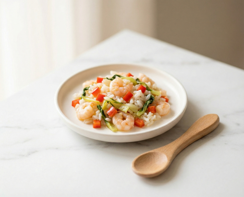 Mild Prawn & Soft Veggie Stir-fry