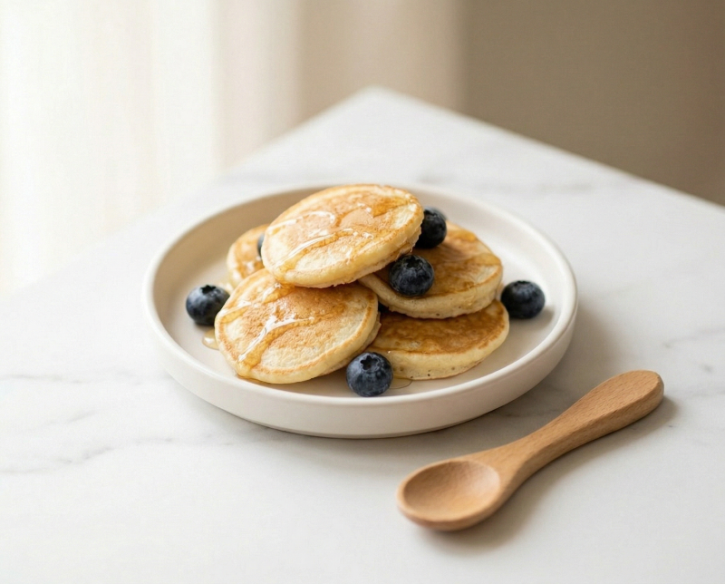 Creamy Ricotta Pancakes with Honey