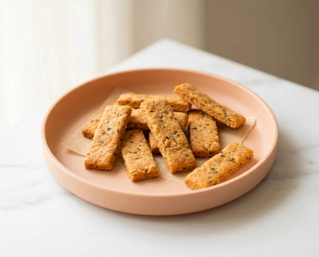 Savory Red Lentil Crackers